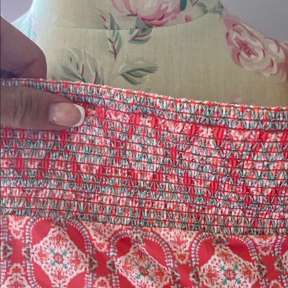 Cabana Life Pink and Teal Swim Coverup - Picture 4 of 10